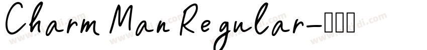 Charm Man Regular字体转换